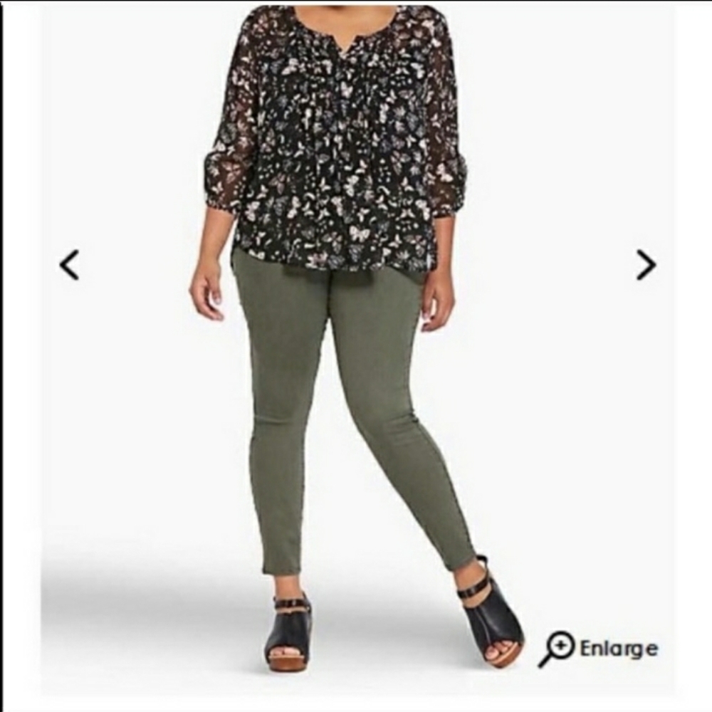 Corky Dark Green Jeggings